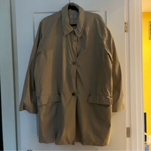 Marina Rinaldi Voyage Classic Overcoat/Trench Beige/Tan Sz 18